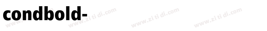 condbold字体转换 condbold字体转换