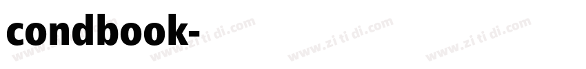 condbook字体转换 condbook字体转换