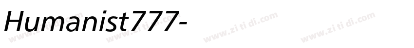 Humanist777字体转换 Humanist777字体转换