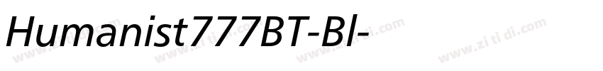 Humanist777BT-Bl字体转换 Humanist777BT-Bl字体转换