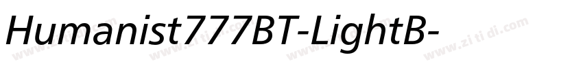 Humanist777BT-LightB字体转换 Humanist777BT-LightB字体转换