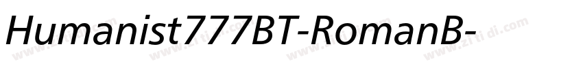 Humanist777BT-RomanB字体转换 Humanist777BT-RomanB字体转换