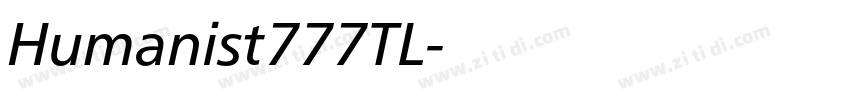 Humanist777TL字体转换 Humanist777TL字体转换