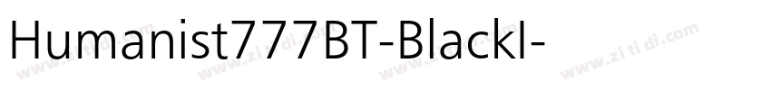 Humanist777BT-BlackI字体转换 Humanist777BT-BlackI字体转换