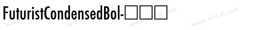 FuturistCondensedBol字体转换