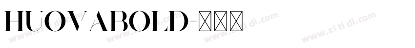 HuovaBold字体转换