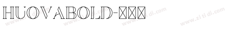 HuovaBold字体转换