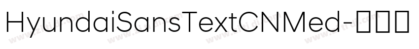 HyundaiSansTextCNMed字体转换 HyundaiSansTextCNMed字体转换