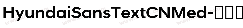 HyundaiSansTextCNMed字体转换 HyundaiSansTextCNMed字体转换