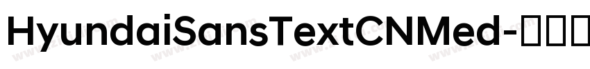 HyundaiSansTextCNMed字体转换 HyundaiSansTextCNMed字体转换