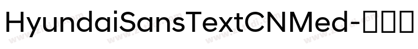 HyundaiSansTextCNMed字体转换 HyundaiSansTextCNMed字体转换