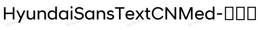 HyundaiSansTextCNMed字体转换 HyundaiSansTextCNMed字体转换
