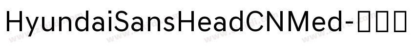 HyundaiSansHeadCNMed字体转换 HyundaiSansHeadCNMed字体转换