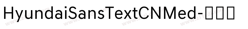 HyundaiSansTextCNMed字体转换 HyundaiSansTextCNMed字体转换