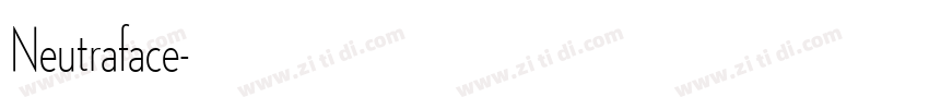 Neutraface字体转换