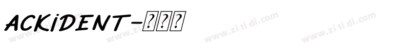 Ackident字体转换