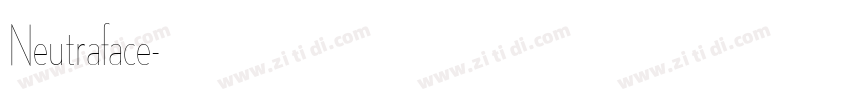 Neutraface字体转换
