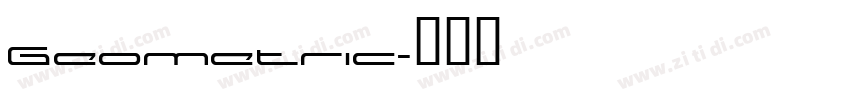 Geometric字体转换