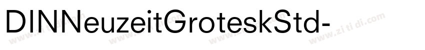 DINNeuzeitGroteskStd字体转换