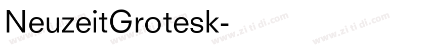 NeuzeitGrotesk字体转换