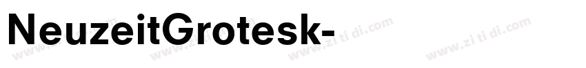 NeuzeitGrotesk字体转换