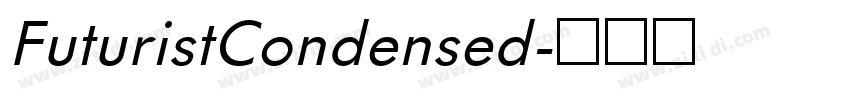 FuturistCondensed字体转换