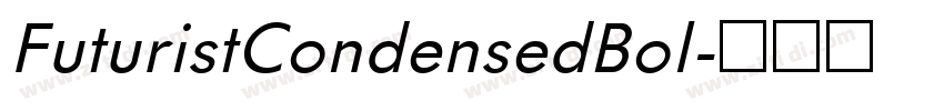 FuturistCondensedBol字体转换