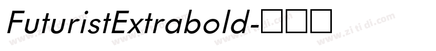 FuturistExtrabold字体转换