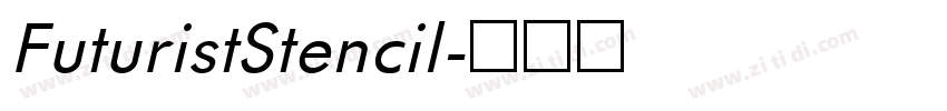 FuturistStencil字体转换
