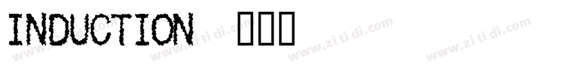 Induction字体转换