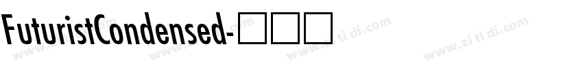 FuturistCondensed字体转换