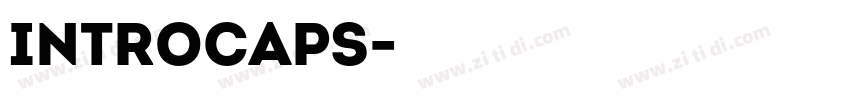 IntroCaps字体转换