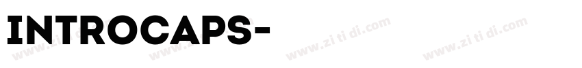 IntroCaps字体转换