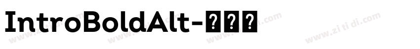 IntroBoldAlt字体转换