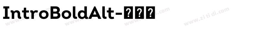 IntroBoldAlt字体转换