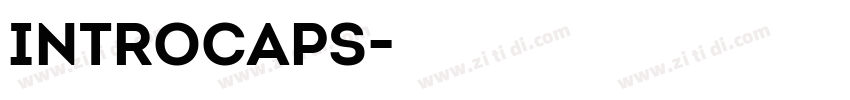 IntroCaps字体转换