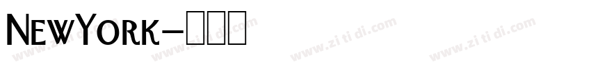NewYork字体转换