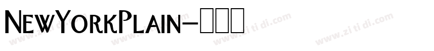 NewYorkPlain字体转换