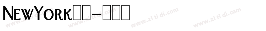 NewYork字体字体转换