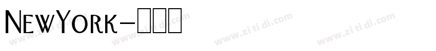 NewYork字体转换