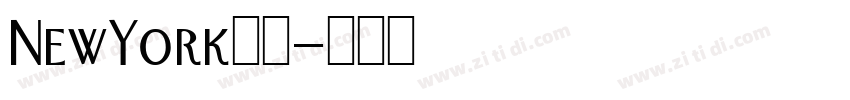 NewYork字体字体转换