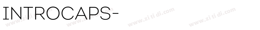 IntroCaps字体转换