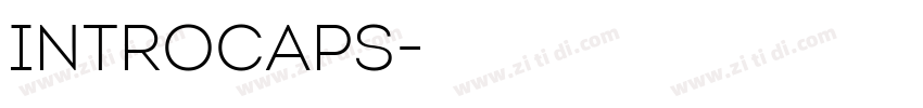IntroCaps字体转换