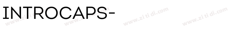 IntroCaps字体转换