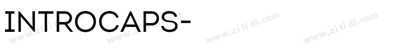 IntroCaps字体转换