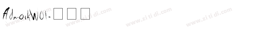AdmarkW01字体转换