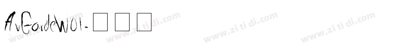 AvGardeW01字体转换