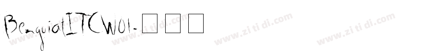 BenguiatITCW01字体转换