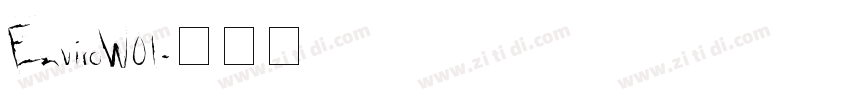 EnviroW01字体转换