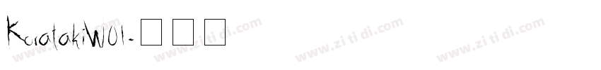 KoratakiW01字体转换